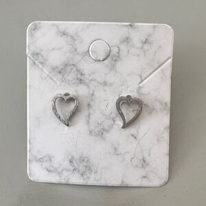 Silver Heart Earrings
